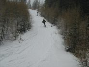 tratto un po' stretto sotto il rifugio