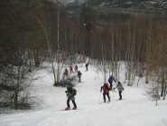 in salita nella parte bassa