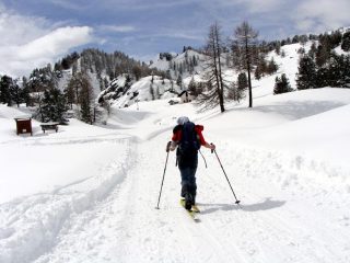 arrivati vicino la cappella della madonna del lago nero