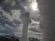 opere del vento, con la neve