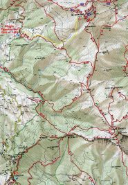 cartina della zona e itinerario seguito (in giallo)