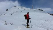 Stelvio nella parte alta del costone Sud a 15 minuti dalla vetta del Cimone (18-3-2011)