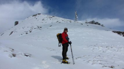 Stelvio nella parte alta del costone Sud a 15 minuti dalla vetta del Cimone (18-3-2011)