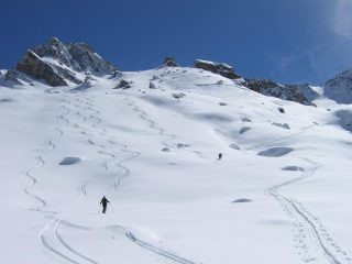 Arrivo alle grangie Traversagn