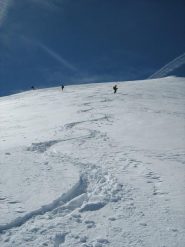 in discesa sulla dorsale finale