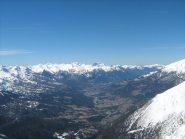 panorama dalla cima verso Barcelonette