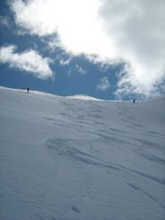 in discesa sotto la cima...farinaaaa