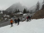 Partenza sotto nevicata