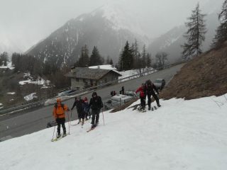 Partenza sotto nevicata
