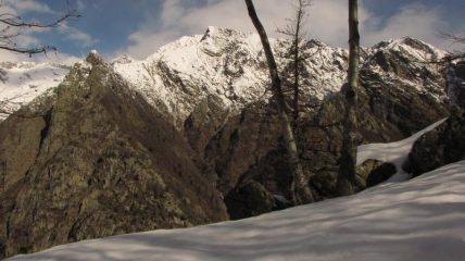 panorama dalla cima verso cima fer