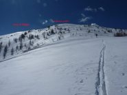 Verso la cima dal colle