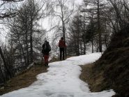 La poca neve residua