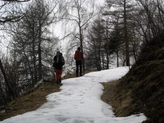 La poca neve residua