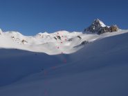 vallone superiore verso la cima