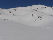 in discesa dalla cima