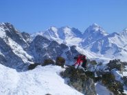 Tratto finale al cospetto del Bernina, Scerscen, Roseg
