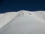 parte alta della dorsale di salita