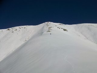 parte alta della dorsale di salita