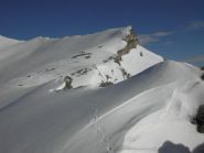 1.tratto superiore della cresta.