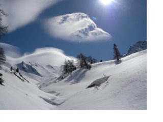 Nubi surreali nel vallone di Razis...