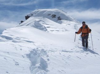 in discesa dalla cresta finale