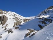 Canalone verso il Colle dello Chaberton