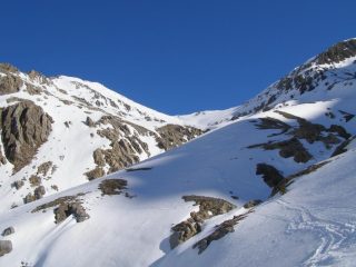 Canalone verso il Colle dello Chaberton