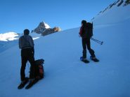 La meta,il canale è nella parete al sole