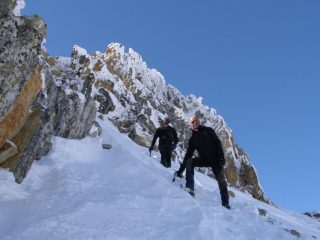 discesa dalla cresta