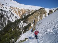 ultimi metri della mulattiera che accede al ripiano quota 2056m.