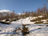 Neve scarsa a quota 1300 m