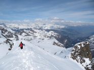 Scendendo dalla cresta il panorama è spettacolare
