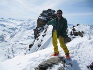 Uno sguardo verso la traccia di salita