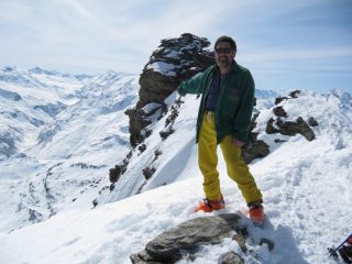 Uno sguardo verso la traccia di salita