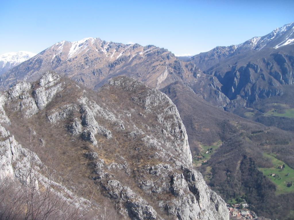 La cresta tra il Medale e il S. Martino