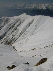 La discesa dalla cima 
