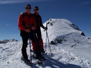 il sottoscritto e Barbara in cima