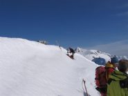 preparazione discesa dalla torretta