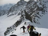 sul colle, ultimi metri in cresta