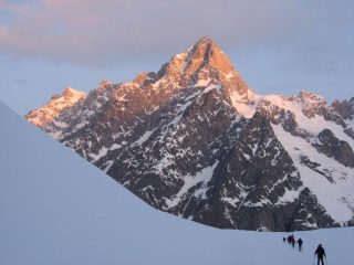 primo sole sulle Gr.Jorasses