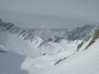 panorama dal colle...il vallone di salita