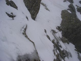 risalto roccioso  e passaggio semi-dry