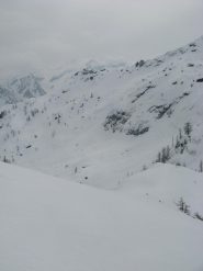 pendio finale (sud) in discesa