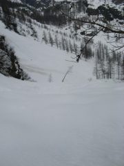 parte inferiore del canalone