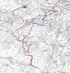 cima biolley (in rosso la salita, in blu la discesa)