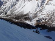 Salendo nel bosco sopra la passerella