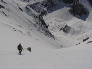 discesa lungo il pendio SO