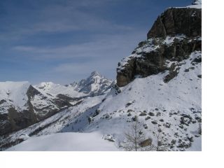 Non si puo' non notare il Monviso salendo...