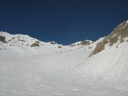 parte alta con la cima sulla destra