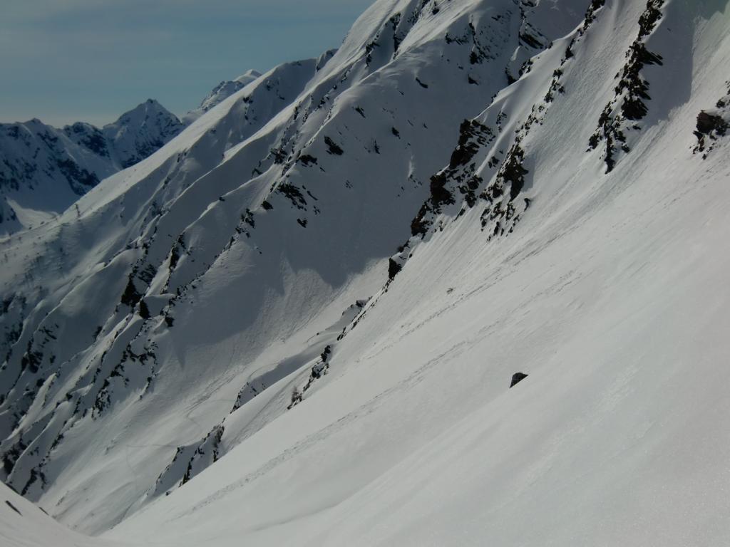 durante la risalita, vista sul fondo del canale